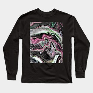 Best Friends - Abstract Acrylic Pour Painting Long Sleeve T-Shirt